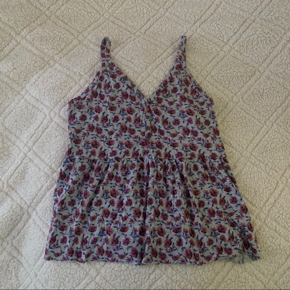 american eagle soft & sexy floral tank